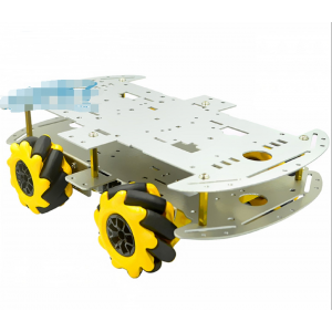 HS2524 2 layer 60mm Mecanum Wheel Robot Car Chassis Kit 