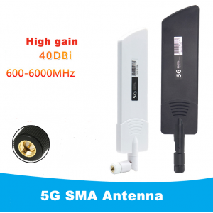 HS2572 Wide range 600~6000Mhz Flexible Fold wireless router 2G 3G GSM GPRS 4G 5G Hign Gain 40dBi LTE signal booster WIFI Antenna