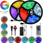 HS2588 IP20 12V 5050 RGB LED trip + 44key Remote Control +Adapter set