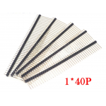 HS2647 100pc 40Pin 2.54mm Single Row Male Pin Header 15mm/17mm/19mm/21mm/25mm