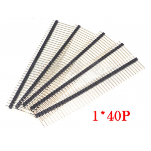 HS2647 100pc 40Pin 2.54mm Single Row Male Pin Header 15mm/17mm/19mm/21mm/25mm