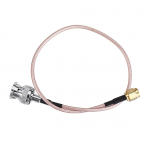 HS2671 30cm BNC Male to SMA Male Connector 50ohm Extension Cable Length Optional
