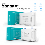 HS2690 SONOFF 4CH R3/ Pro R3 Wifi Smart Switch 4 Gang Channel Timer Light Switch Smart Home Work With eWeLink Alexa Google Home