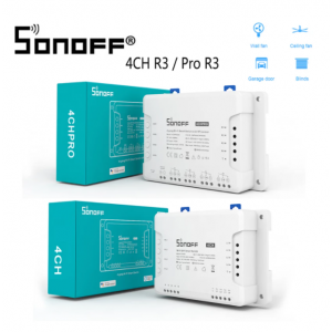 HS2690 SONOFF 4CH R3/ Pro R3 Wifi Smart Switch 4 Gang Channel Timer Light Switch Smart Home Work With eWeLink Alexa Google Home