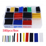 HS2807 580pcs 2:1 Heat Shrink Tube assortment