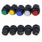 HS2812 R16-503 12V 16MM Latching/Momentary push button switch with 5Color LED lighting 4PIN