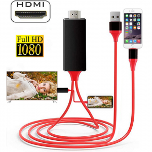 HS2831 Lighting to HD 1080P HDMI Converter cable for HDTV TV Digital Audio Adapter Cable for iphone IOS