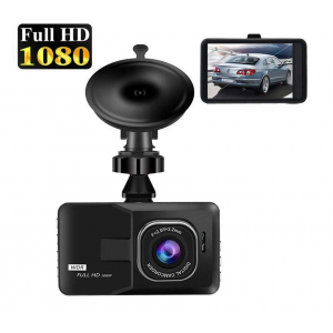 HS2857 4 Inch 1080P HD Car Dual Lens Front + Rear Car Dash Cam DVR Camera Recorder Touch Screen