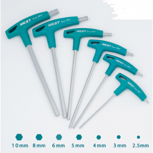 HS2868 T-type hex Screwdriver 2.5mm -10mm