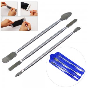 HS2874 3pcs Universal Mobile Phone Repair Opening Tool Metal Disassemble Crowbar Metal Steel Pry Phone Hand Tool Set