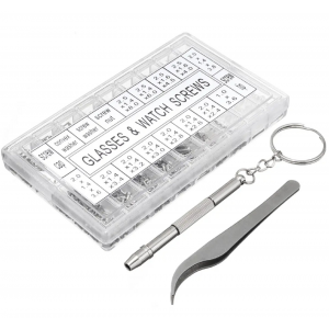 HS2880 1000Pcs Micro Eyeglass Sunglass Spectacles Tiny Screw Nut Set Repair Kit Tools