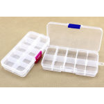 HS2923 Component Plastic box size 10 slot 13*6.6*2.2cm