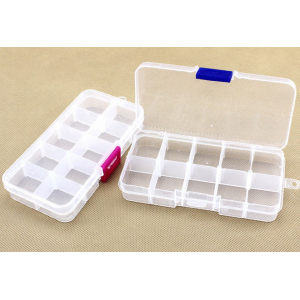 HS2923 Component Plastic box size 10 slot 13*6.6*2.2cm