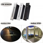 HS2943 PIR sensor 3W Indoor IP20/Outdoor IP65 Corner Wall lights Stairs Step lamp
