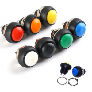 HR0589 10pc PBS-33B 12mm  Momentary Push Button