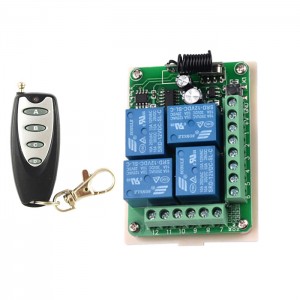 HS1395 12V 4 Channel wireless Remote Controller + transmitter 315mhz