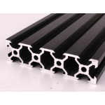 HS1635 Black 2080 V-Slot Aluminum Profiles Extrusion Frame For CNC Black 25cm/30cm/40cm/50cm/100cm