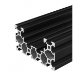 HS1643 Black 4080 V-SLOT C-Beam Aluminum Profiles Extrusion Frame For CNC 25cm/30cm/40cm/50cm/100cm