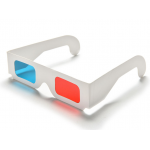 HS3068 10pcs Red/Cyan Cardboard 3D Glasses 