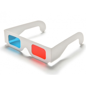 HS3068 10pcs Red/Cyan Cardboard 3D Glasses 