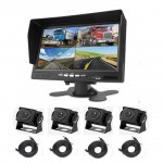 HS3199  7 Inch / 10 Inch Truck DVR Monitor with 4 Dash Camera