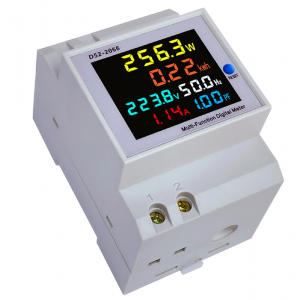 HS3286 D52-2066 Color LCD Screen Single-phase Household Smart Watt-hour Meter Guide Rail Type 40-300V Built-in CT 