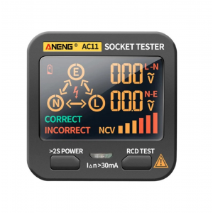 HS3330 ANENG AC11 Socket Tester Electric Leakage Detector LCD Display