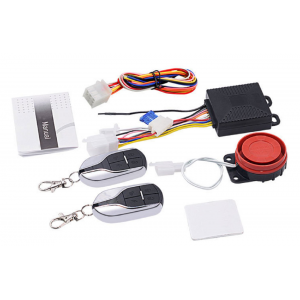 HS3376 9-12V Universal Motorcycle Anti-theft Alarm System Moto Scooter Security System With Engine Start Remote Control Key Fob