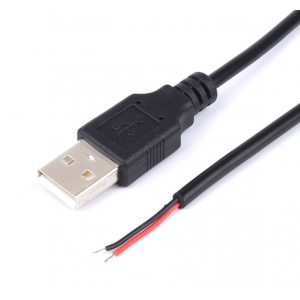 HS1832  2A 1m 2Pin USB cable Male connector