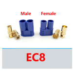 HS3532 EC8 Plug Male + Female 10pair