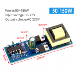 HS3573 DC-AC inverter power battery DC DC 12V to 220V boost module 150W