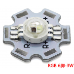 HS3581 20mm 3W 6P RGB led with PCB