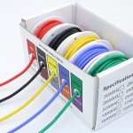 HS3593 5 color Hook up Silicone wire kit 30AWG 28AWG 26AWG 24AWG 20AWG 18AWG