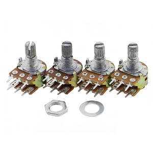 HS3594 100pcs WH148 B 1K 2K 5K 10K 20K 50K 100K 500K 6P Dual Stereo Potentiometer