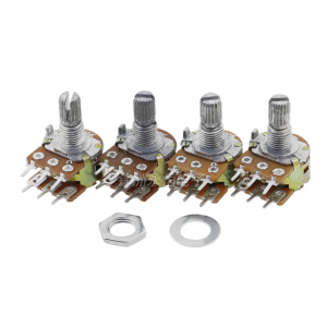 HS3594 100pcs WH148 B 1K 2K 5K 10K 20K 50K 100K 500K 6P Dual Stereo Potentiometer