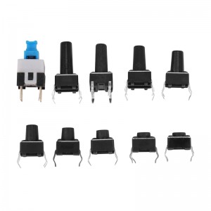 HS3607 10 kinds Values 180PCS Tactile Push Button Switch Assortment