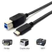 HS3622 Type-C 3.1 to BM Data cable Printing Cable 1M