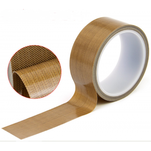 HS2918 10 13 20 25 30 40 50 x 0.13mm X10M PTFE Adhesive Cloth Insulated Vacuum Seal Machine High Temperature Resistant Electric PTFE Tape