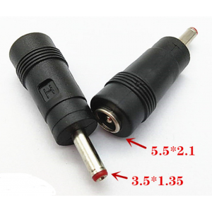 HS3705 10pcs DC connector Adapter 5.5X2.1 to 3.5X1.35