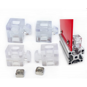 HS3722 Transparent Aluminum Spacer Interval Connecting Block with Screw 2020/3030/4040/4045