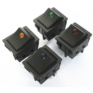 HS3787 KCD4 Square Rocker Switch Push Button Switches With Light
