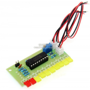 HS1744A LM3915 10 LED Sound Audio Spectrum Analyzer Level Indicator Soldered 