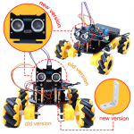 HS3823 Smart Mecanum Wheels Chassis Robot Car for Arduino Project 