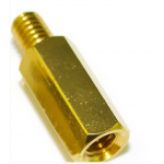 HS3824 Female to Male Spacer Brass standoff M3*14+3mm 100pc