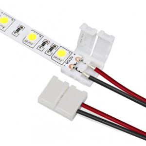 HS3859 8mm/10mm No Soldering 2 Pin Led Strip Connect wire 15cm Single Head