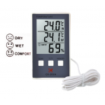 HS3954 CX-201A Digital Thermometer Hygrometer Indoor Outdoor Temperature Humidity Meter C/F LCD Display Sensor Probe Weather Station