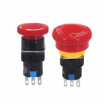 HS3963 LA16-11ZS/LA16-11ZS/A 3Pin Emergency Stop Switch with Plastic Head
