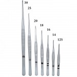 HS3968 Straight Head 430 Stainless Steel Tweezers 125-300mm