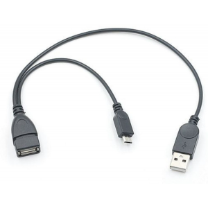 HS3989 OTG cable : USB A Male + Micro Male to USB A female cable