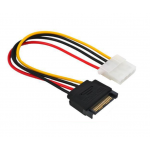 HS0344 SATA 15 Pins to IDE 4 Pins HDD Power Adapter Cable Lead Wire For PC Hard Drive